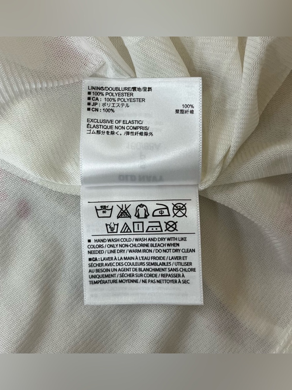 🌸 Old Navy White Cami Dress w/ Floral Print~Women’s Sz Sm~Spaghetti Straps~Lined - Picture 14 of 15